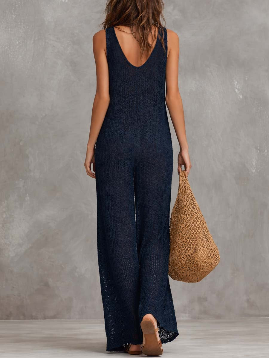 Bohemian Vacation Knitted Jumpsuit