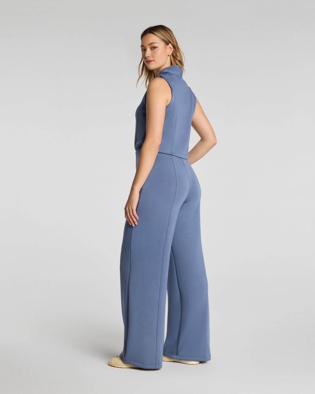 AirEssentials Shawl Collar Half Zip Jumpsuit (Buy 2 Free Shipping & Extra $5 off)