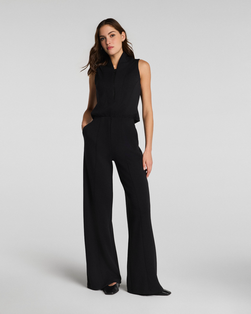 AirEssentials Shawl Collar Half Zip Jumpsuit (Buy 2 Free Shipping & Extra $5 off)
