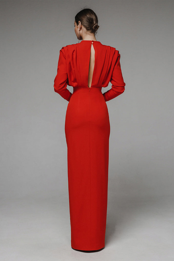 Adele Pleated Maxi Dress