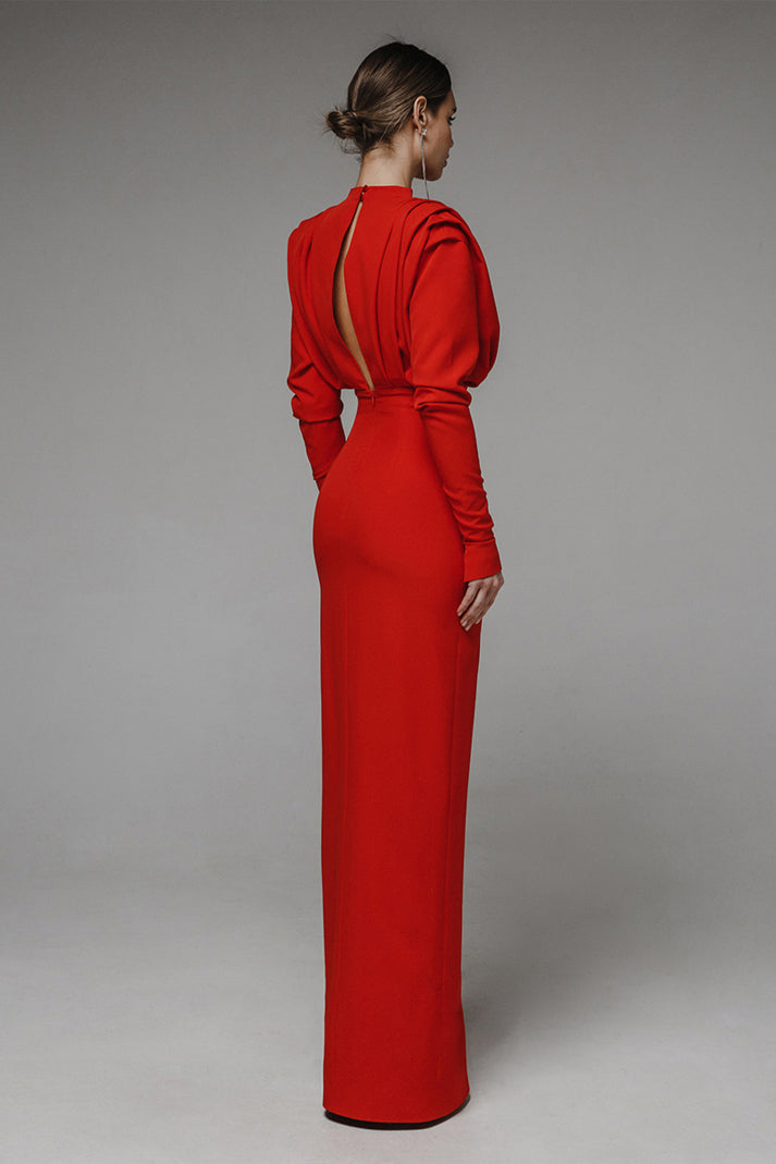 Adele Pleated Maxi Dress