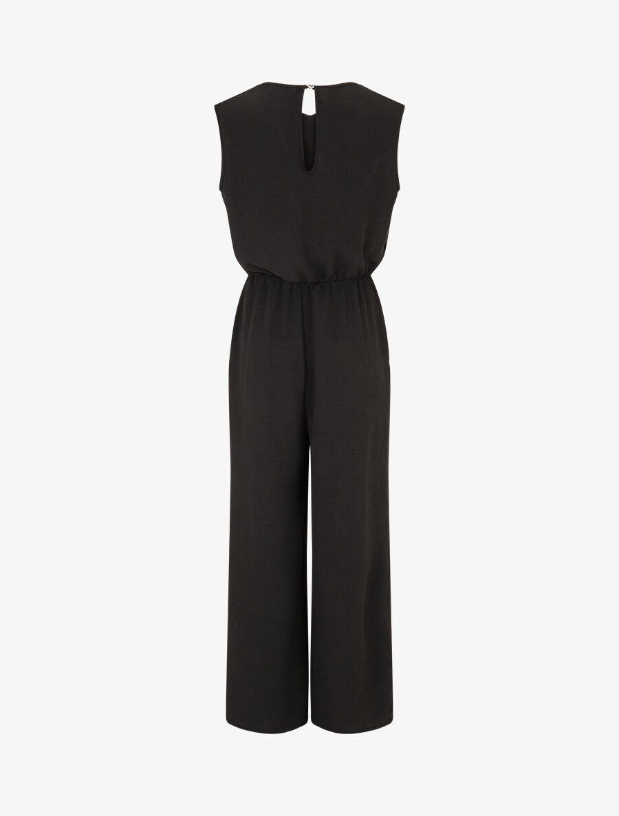 Combinaison fluide col bénitier - Noir